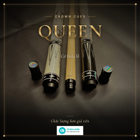 Cơ bida lỗ CROWN CUES QUEEN
