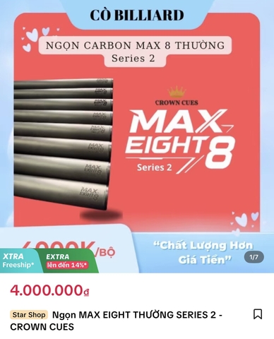 Ngọn MAX 8 Thường Series 2 - CROWN CUES