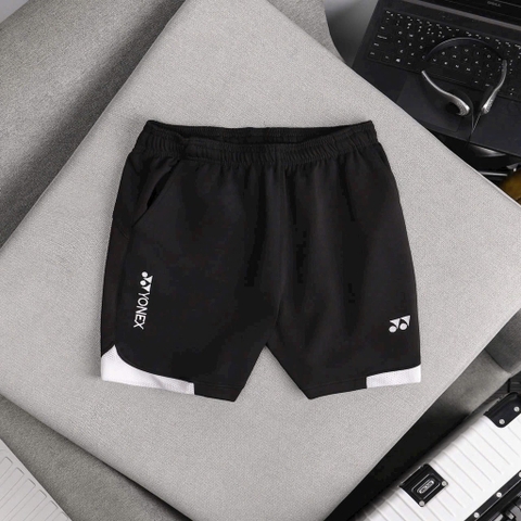 Quần Yonex phối đen trắng