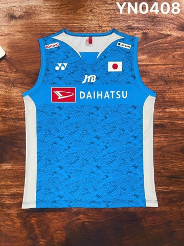 Áo cầu lông Yonex sát nách Daihatsu Nhật - Xanh Nhạt