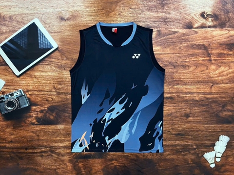 Áo cầu lông Yonex sát nách SNQT005 - Xanh đen