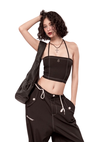 SISTERS Áo tube chỉ nổi