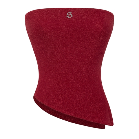 SISTERS Áo croptop ánh kim cúp ngực Elfin