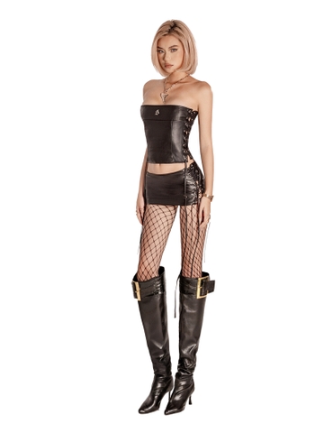 SISTERS Áo croptop cúp ngực đan dây hông Annalise