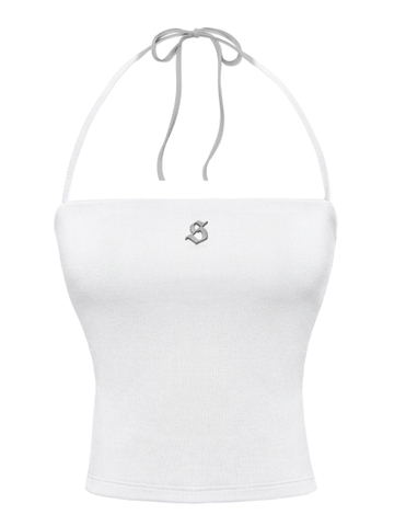 SISTERS Áo croptop cúp ngực hở lưng Dionne - Trắng