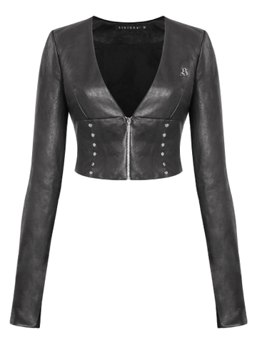 SISTERS Áo khoác da Adelaide