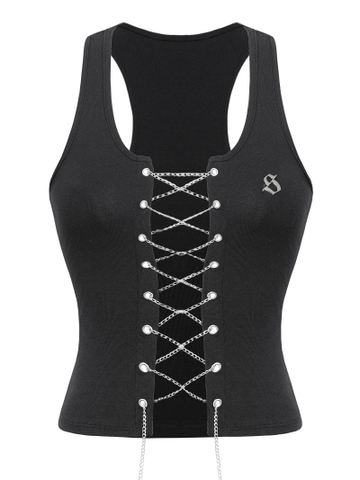 SISTERS Áo tanktop đan dây kim loại Irina