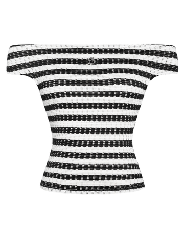 SISTERS Áo dệt len trễ vai Arlo