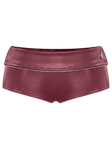 SISTERS Quần đùi da mini short Calliope - Đỏ