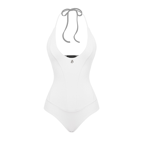 SISTERS Bodysuit cổ yếm Yedda - Trắng