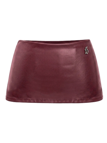 SISTERS Chân váy da Mini Skirt Keely - Đỏ