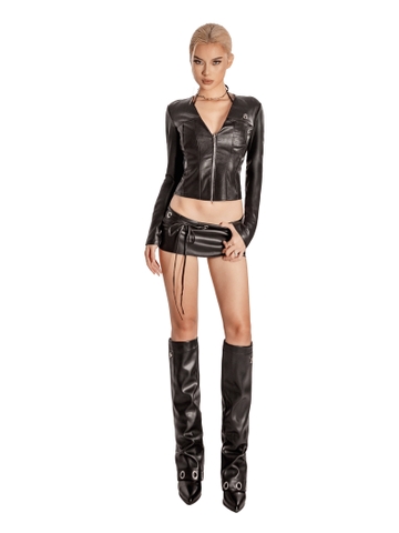 SISTERS Chân váy mini skirt lưng cột Adeline