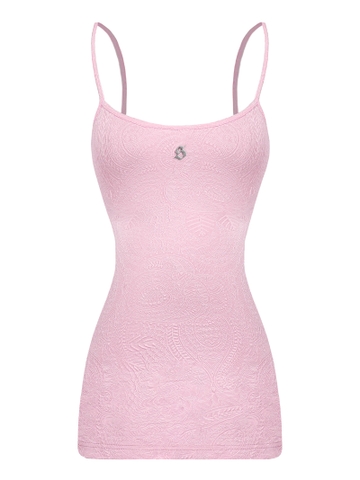 SISTERS Váy đầm body hai dây xuyên thấu Theia - Hồng