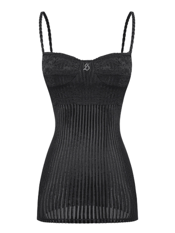 SISTERS Váy đầm body phối ren ngực Ronja
