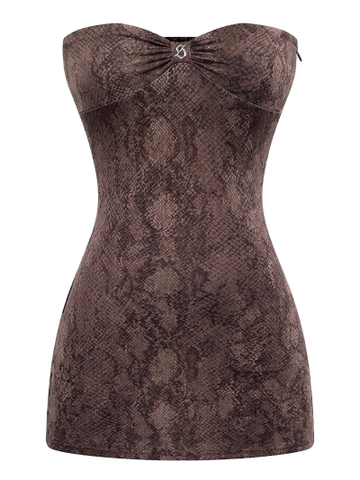 SISTERS Xiomara Dress - Nâu