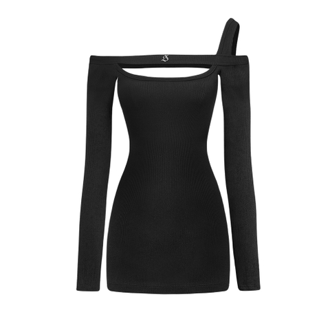 Sisters Váy đầm body khoét ngực trễ vai Calis