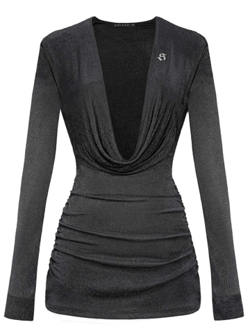 SISTERS Váy đầm body cổ đổ Anise
