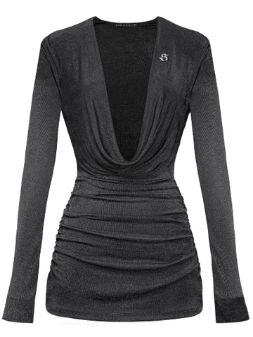 SISTERS Váy đầm body cổ đổ Anise