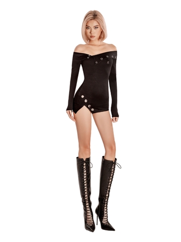 SISTERS Váy đầm body tay dài trễ vai Eser