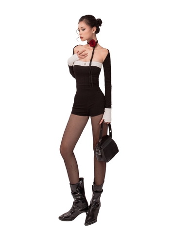 SISTERS Jump đùi cúp ngực kèm áo khoác Russie