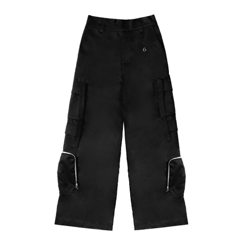 SS-Q21 Quần kaki túi hộp ống rộng