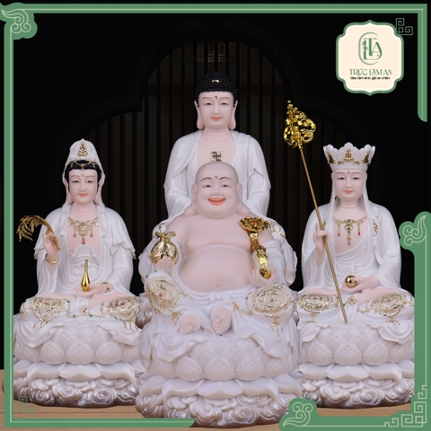 Tượng Thích Ca Mâu Ni, Tượng Quán Thế Âm, Tượng Địa Tạng Vương Bồ Tát, Tượng Phật Di Lặc