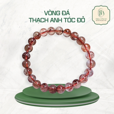 VÒNG ĐÁ THẠCH ANH TÓC ĐỎ