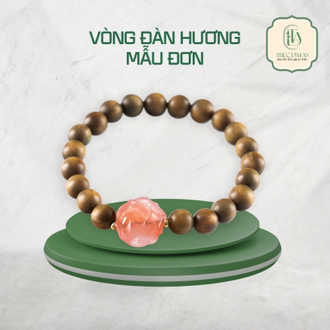 VÒNG TAY ĐÀN HƯƠNG MẪU ĐƠN