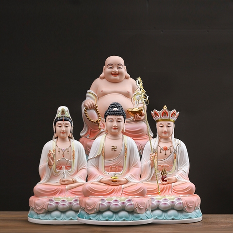 Tượng Thích Ca Mâu Ni, Tượng Quán Thế Âm, Tượng Địa Tạng Vương Bồ Tát, Tượng Phật Di Lặc