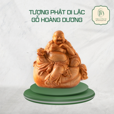TƯỢNG PHẬT DI LẶC - DECOR - GỖ HOÀNG DƯƠNG