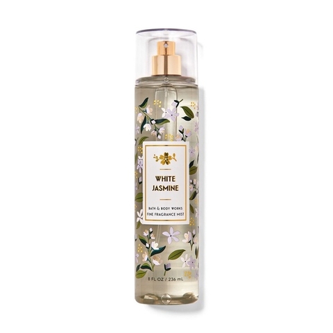 Xịt thơm Bath & Body Work Body Mist white Jasmine 236ml