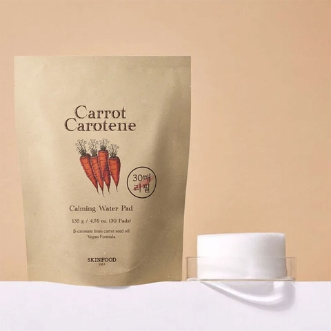 [ TÚI REFILL 30PADS ] Skinfood Carrot Carotene Calming Water Pad