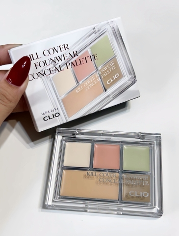 Kem Che Khuyết Điểm Clio Kill Cover Founwear Concealer Palette 6g - MÀU 02 DELGHT