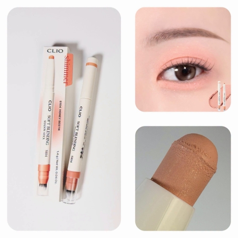 [ DATE 12/27 ] Phấn mắt dạng stick Clio Soft Blending Shadow Stick - MÀU S104 Honey Bestie
