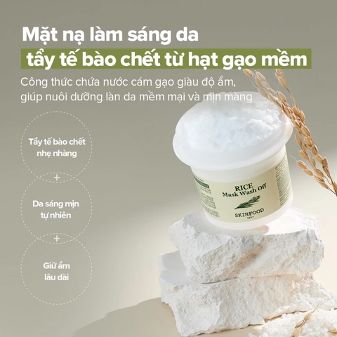Mặt Nạ Gạo Skinfood Mask Rice Off 120g
