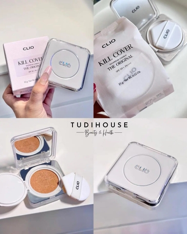 NEW VERSION 2025 -  Set Phấn Nước Clio Kill Cover Founwear Cushion The Original ( hộp 15g + refill 15g)