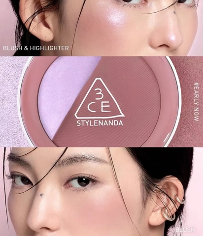 Phấn má hồng & highlight 3CE Blushlighter - EARLY NOW
