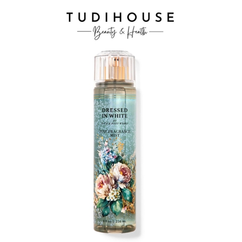 Xịt thơm toàn thân Bath & Body Works DRESSED IN WHITE 236ml