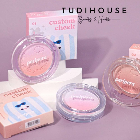 Má hồng Peripera Pure Blush CUSTOM CHEEK 4.2g
