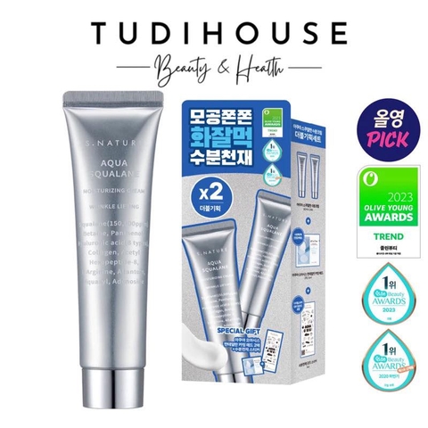 [ tách set ] Kem dưỡng ẩm S.NATURE AQUA SQUALANE MOISTURIZING CREAM 60ml