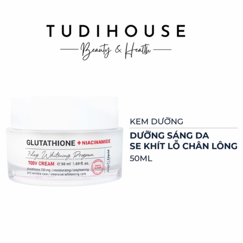 Kem Dưỡng Angel's Liquid Glutathione + Niacinamide 7Day Whitening Program 700 V-Cream 50ml