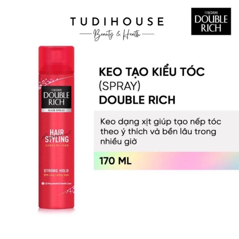 Keo xịt tóc tạo kiểu Double Rich 170ml