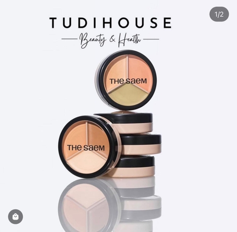 Che Khuyết Điểm The Saem Triple Pot Concealer