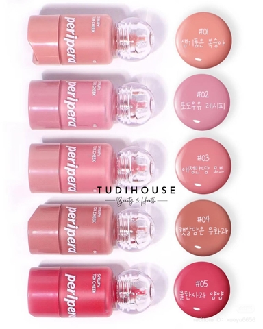 Má hồng kem Peripera Syrupy Tok Cheek 9g