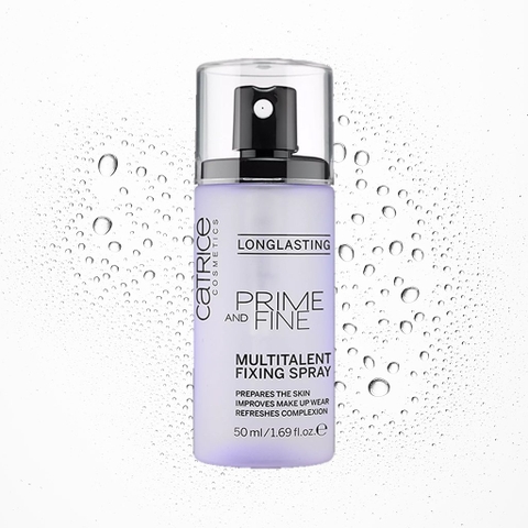 Xịt trang điểm Catrice Prime And Fine Multitalent Fixing Spray 50ml