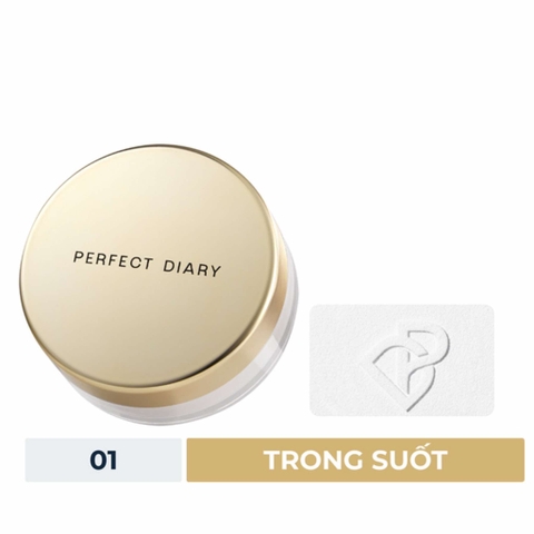 Phấn Phủ Perfect Diary  Weightless Soft Velvet Blurring Loose Powder 7g - TRONG SUỐT