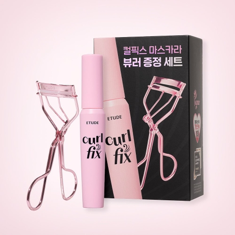 Set mascara Etude Fix Curl + bấm mi