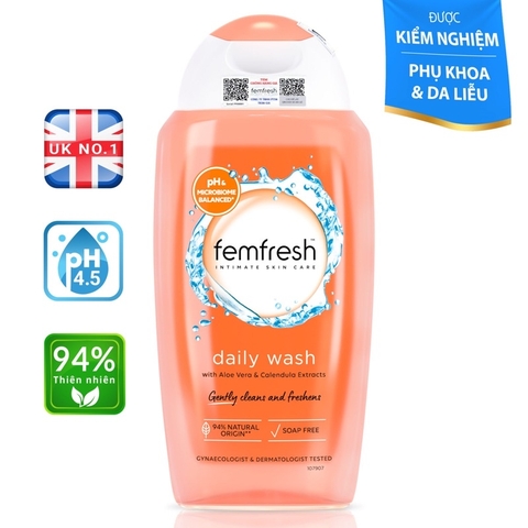 Dung dịch vệ sinh phụ nữ Femfresh Daily Intimate Wash 250ml