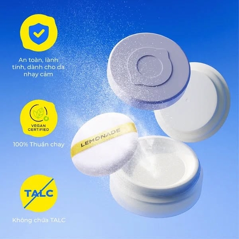 [ date 09/27] Phấn Phủ Dạng Bột TRONG SUỐT Lemonade Supermatte No Makeup Loose Powder 9g