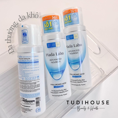 Dung Dịch Hada Labo Dưỡng Ẩm Tối Ưu Da Thường, Khô 170ml Advanced Nourish Hyaluron Lotion (Dry Skin)